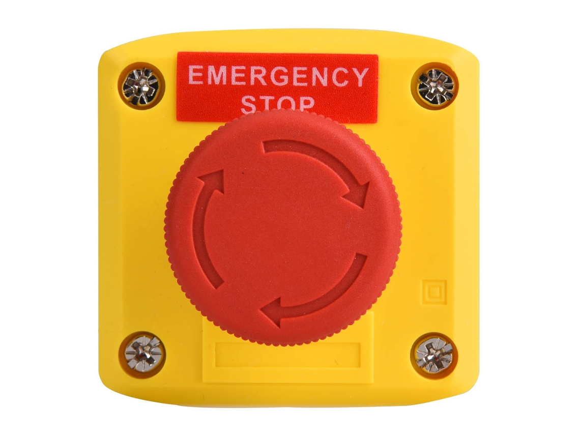 Botão De Emergência De Parada Push Switch Ip65 À Prova D'água Sp A001