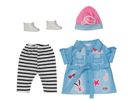 Baby Born Deluxe Jeans Dress Conjunto de Roupa De.