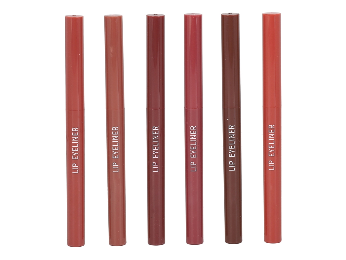 Conjunto De 6 Lápices Labiales Mate Para Mujer, Textura Matte, Impermeable Y De Longa Duración, Rotativo
