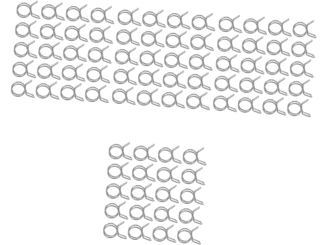 Conjunto De 480 Abraçadeiras De Aço Inoxidável Com Fio Duplo Para Mangueiras E Tubos.