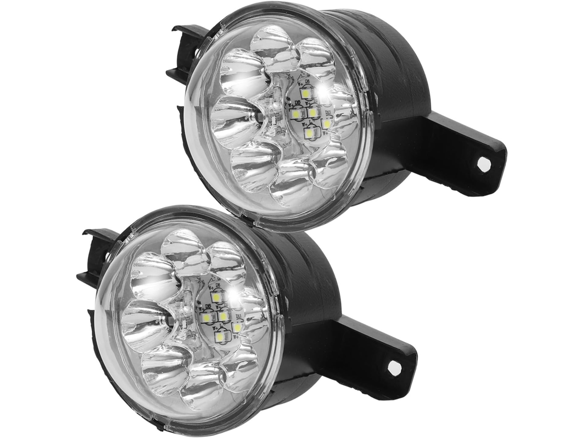 Faróis De Led, Instalação Estável, Design Em Plástico Preto, 12v, 2 Peças Para Acessórios De Veículos Off Road E