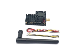 Transmissor Fpv Ewrf de Longo Alcance de 2 Km, 5,8 Ghz, 40 Canais, 2 W, 2000 Mw, com Dissipador de Calor e Ventoinha para Drones Rc. MDUG