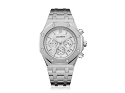Relógio Masculino Cagarny 6835, Modelo Simples, Com Pulseira De Aço E Mecanismo De Quartzo.
