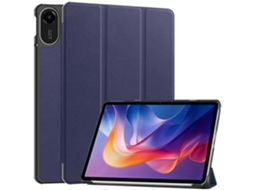 Capa Protetora De Couro Com Suporte Para Tablet Xiaomi Redmi Pad 2, Resistente A Quedas, Azul.