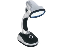 Rebe lâmpada Portátil Led 12 Luzes Brilho Intenso Sem Fio Bateria Flexível Camping Escritório Lar Leitura Mesa Noite Preto