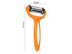 Descascador Giratório Multifuncional de 360 Graus, um Utensílio de Cozinha Três em um MDUG (laranja)
