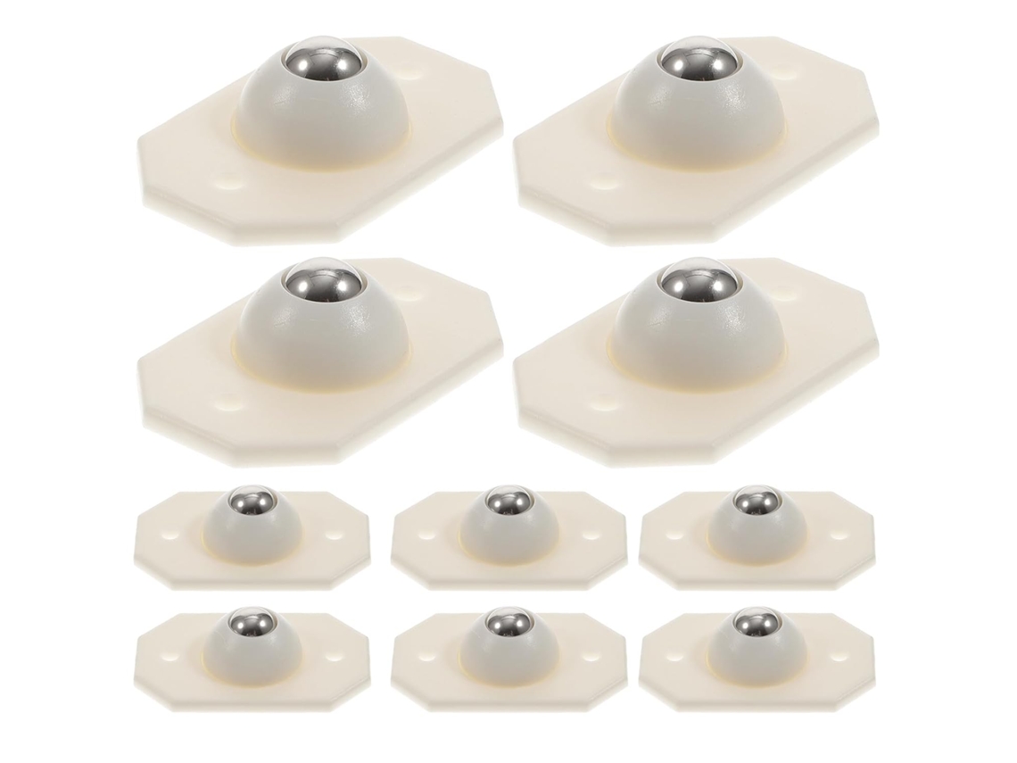 Conjunto De 16 Mini Rodízios Giratórios Autoadesivos Para Armazenamento Embaixo Da Cama E