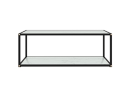 Mesa de Centro 100x50x35 Cm Vidro Temperado Branco MAISON EXCLUSIVE