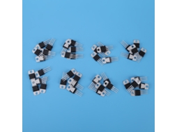 Kit De Transistores Laxiscreed Com 40 Peças De 8 Tipos Diferentes Para Projetos Eletrônicos
