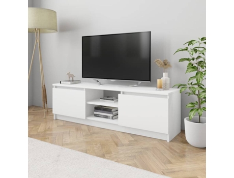 Móvel TV VIDAXL Contraplacado 800567 (120 x 30 x 35.5 cm - Compensado - Branco)