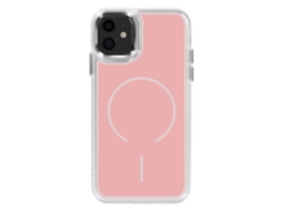 Avizar Capa Magsafe Para Iphone 11 Com Bordas Reforçadas Em Dois Materiais Flexíveis Rosa