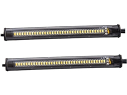 Conjunto De 2 Piscas Led Alta Potência Para Motocicleta, Baixo Consumo, Alumínio Resistente, Fácil Instalação