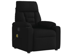 Massage Recliner Chair, Massage Recliner Chairs Vidaxl Preto Tecido
