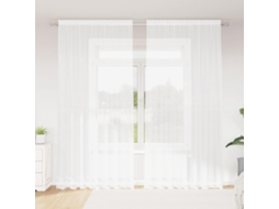 Vidaxl Cortina De Renda Branco 280 X 200 Cm Poliéster