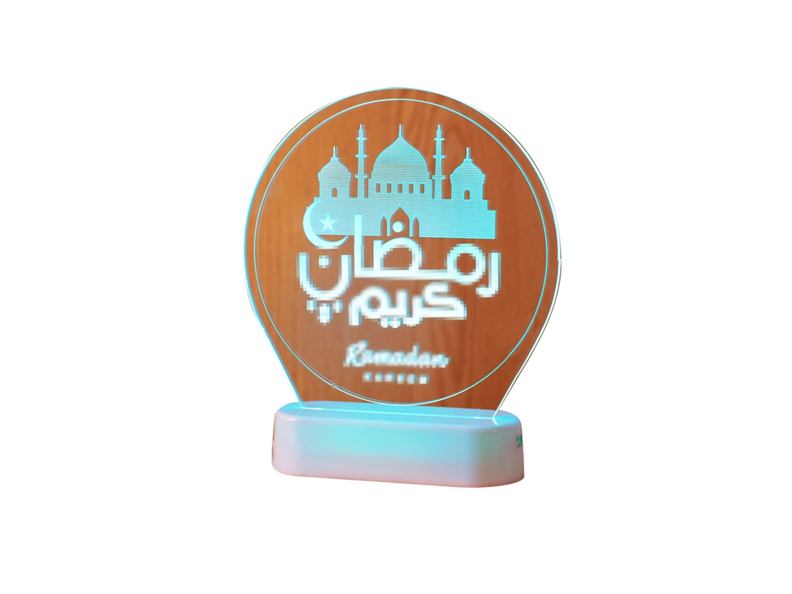 Laxiscreed Jogo De Luzes Led Coloridas Para Decoração De Festival, Ramadan, Estrelas E Lua