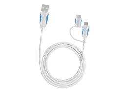 Cabo Dados LAXISCREED 2 em 1 Usb c Micro