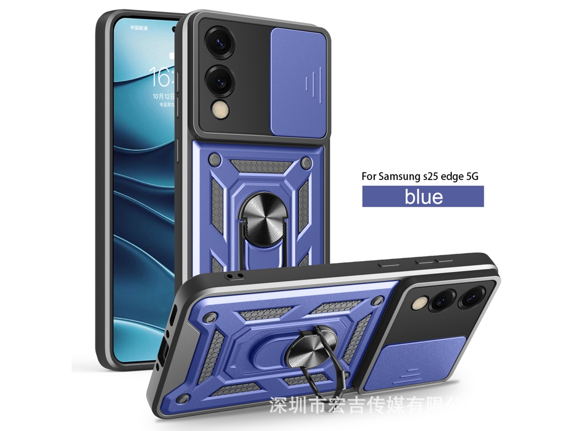 Capa Para Celular Samsungsung Com Janela Deslizante, Proteção Magnética Contra Quedaazul Royal - Samsung S26plus (furo Fino)