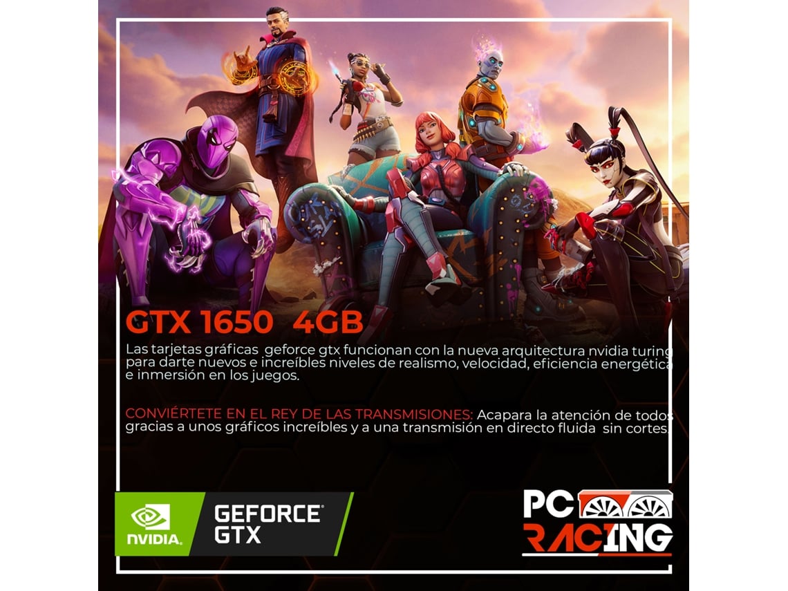 Pc Racing PC Gaming Intel Core i5-11400F/16GB/1TB SSD/GTX 1650