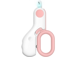 Cortador de unhas profissional LED para animais de estimação, seguro para pequenos roedores.