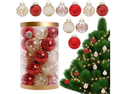 Conjunto De 25 Enfeites De Natal Inquebráveis.