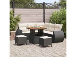 Vidaxl Conjunto De Sofá De Jardim 8 Unid. 7-número De Lugares