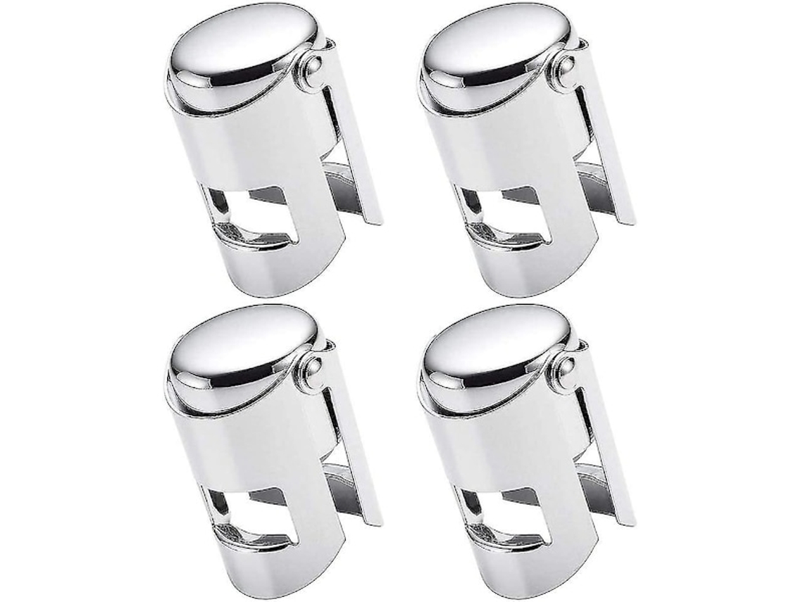 Conjunto de 3 rolhas pretas BRILVIBERA para champanhe, à prova de vazamentos