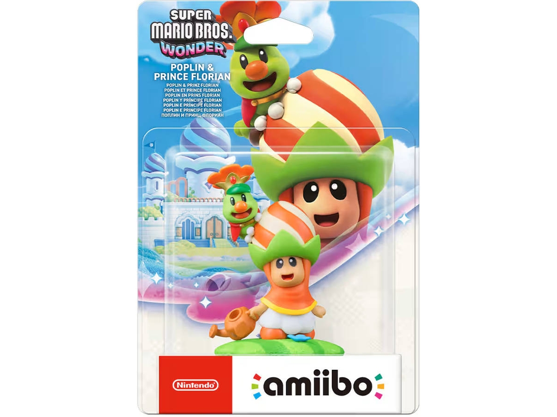 Figura Amiibo NINTENDO Super Mario Bros Wonder - Poplin &amp; Prince Florian