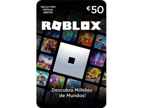 Cartão de Descarga Roblox 50 Euros (Formato Digital)