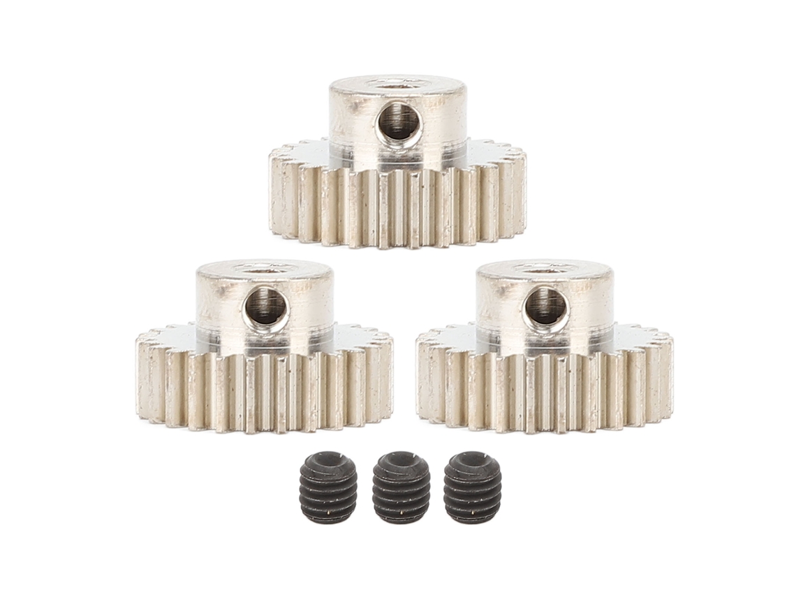 3pcs Engrenagem De Motor Metal Com Parafusos M0.6 Módulo 3.175mm Para Carro Rc 1/10 Caminhão 29dentes