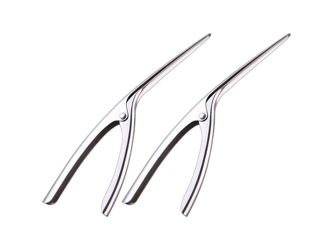 Pelador De Camarones Profesional Acero Inoxidable Curvo Ergonómico Fácil De Usar