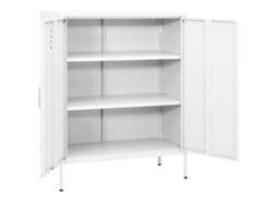 Armário Arrumação Aço 80x35x101,5 Cm Branco MAISON EXCLUSIVE