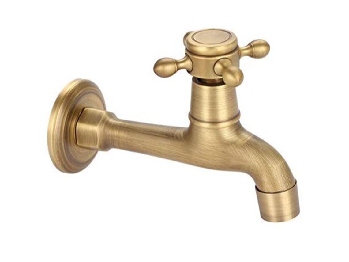 Torneira Misturadora De Cozinha, Vintage Em Bronze Com Alavanca Única Para Água Fria