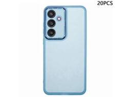Tkdaddy Compra Em Massa De 20 Peças Para Samsung Galaxy S24 Fe Capa Galvanizada Moldura De Câmera Capa De Telefone Tpu Recortes Precisos Transparente