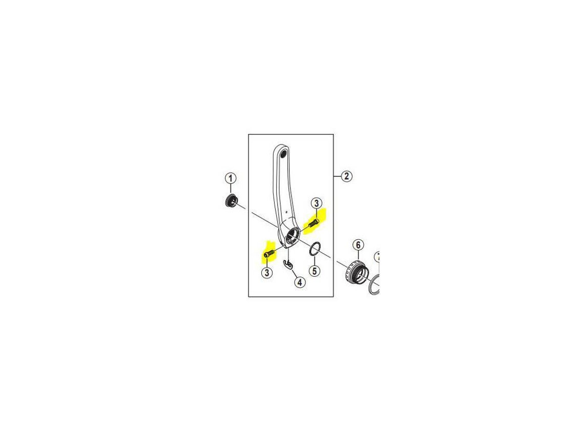 Shimano Crank Arm Fixing Bolt E512100 Fc-m985