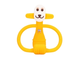 Mali brinquedo de Dentição Bebê Macaco Silicone Grau Alimentar Amarelo Kit para Morder