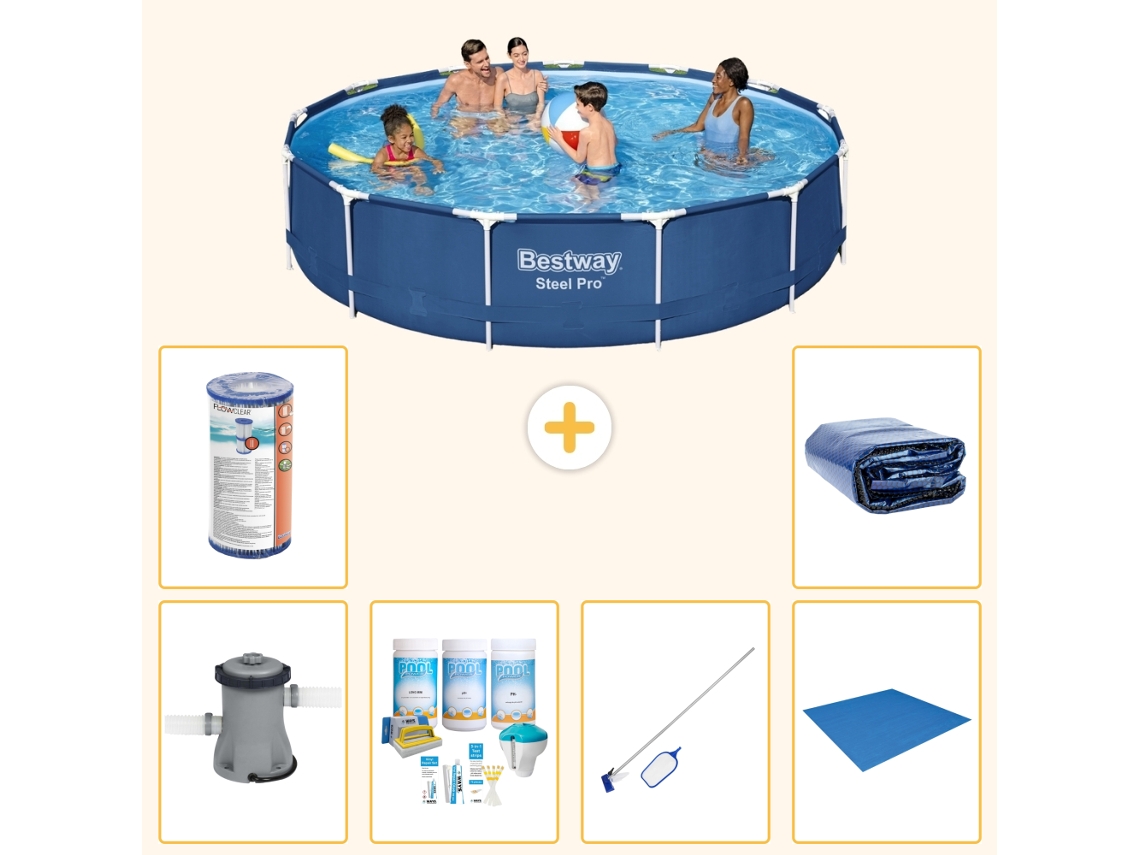 Bestway Piscina Bestway Steel Pro Redonda - 396x84 Cm - 7-peças S21619