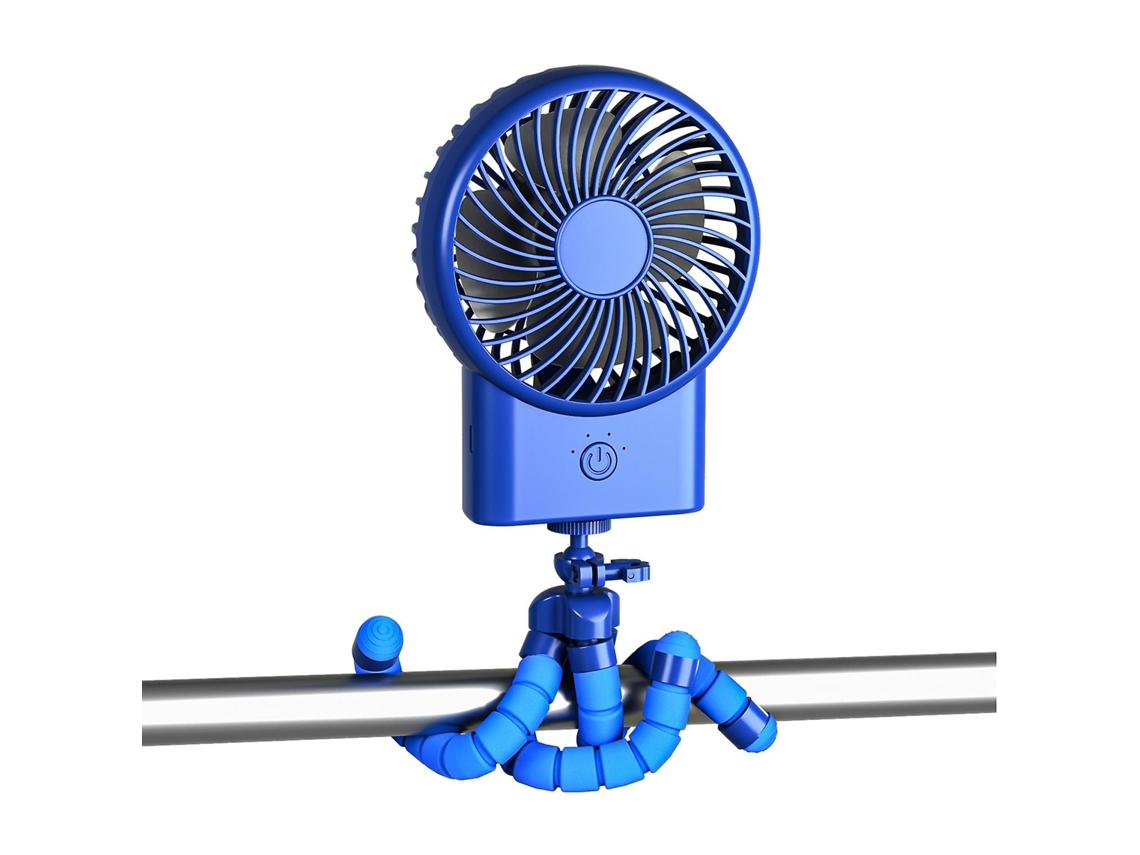 Ventilador de Encaixe MDUG para carrinho de bebê, 360°, usb