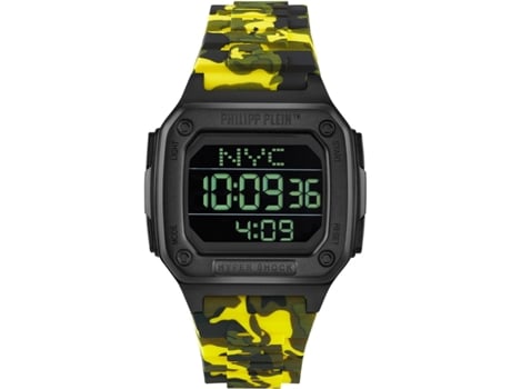 Relógio de silicone camuflado unissex Pwhaa1722 PHILIPP PLEIN