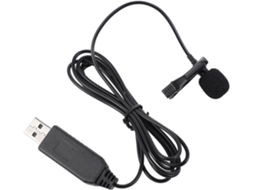 Microfone De Lapela Usb Para Computador Com Clipe Integrado, Omnidirecional, Com Ótima Captação De Som.
