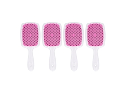 2026 4pcs Cepillo de Pelo Curvo Con Ventanas para Desenredar Y Secado Con Secador Profesional