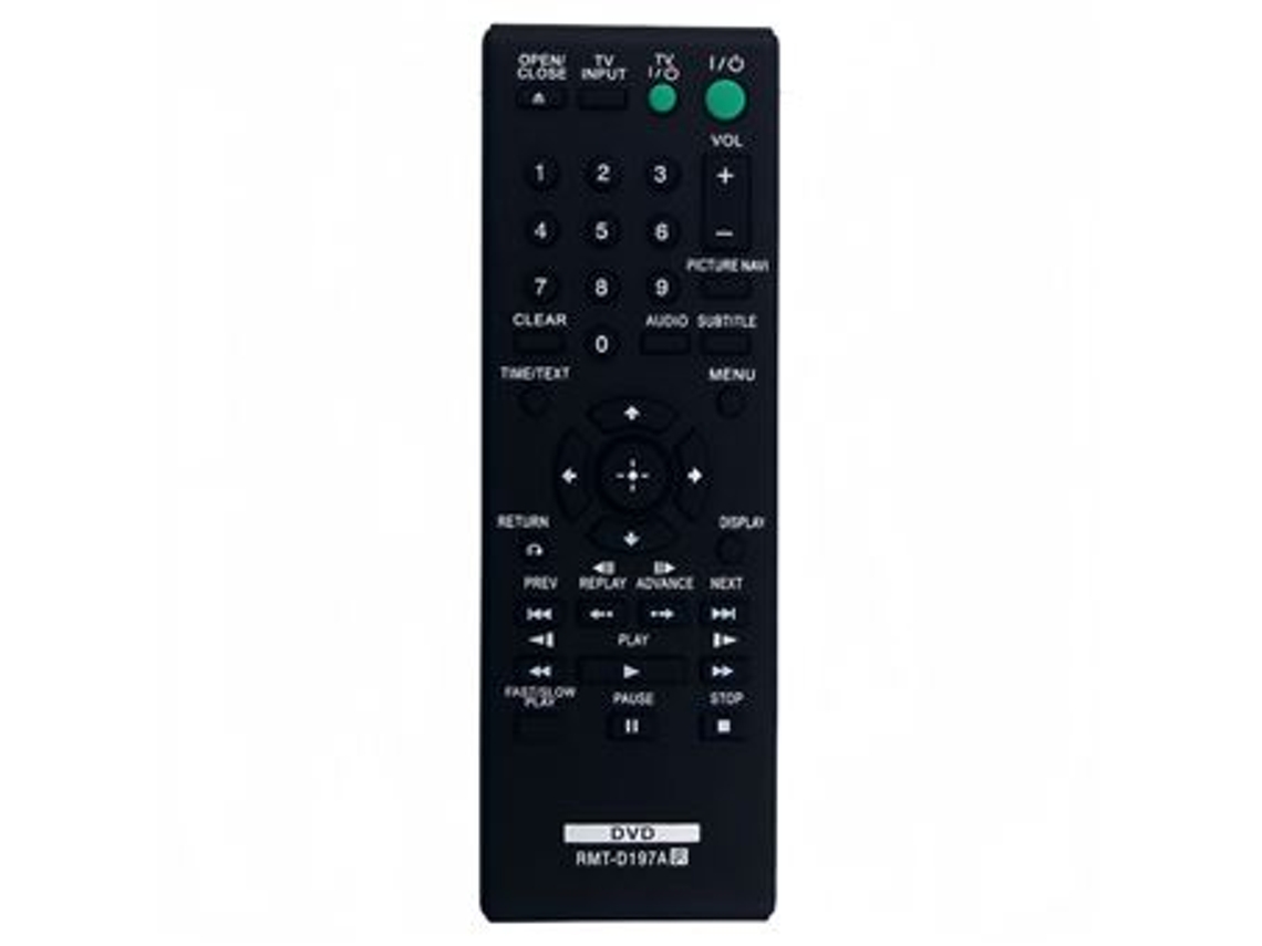Comando Compatível Sony Dvd Player Rmt D197a Dvpsr210p | Orysin