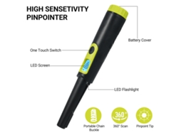 Detector de metais pinpointer, à prova d'água IP68, com tela LCD, 3 modos, para caça ao tesouro | S/MARCA