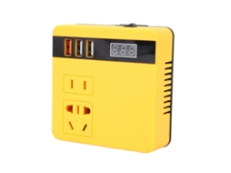 Inversor de Energia Sem Fio 120w Bateria 18 21v Cc Entrada com 3 Portas Usb e Display de Tensão