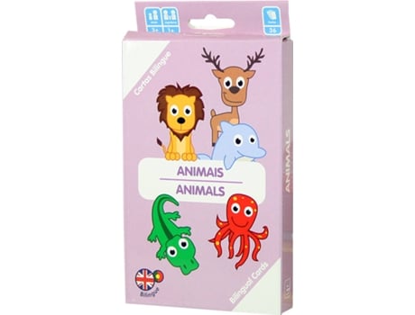 EUROPRICE - Jogo Educativo  Bilingue Animais (Idade Mínima: 3 anos) Jogo Educativo  Bilingue Animais (Idade Mínima: 3 anos)