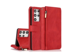 Capa De Couro Para Samsung Galaxy S21 Ultra 5g