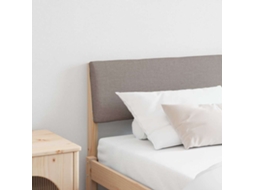 Vidaxl Cabeceira Estofada Cinzento-acastanhado 180 Cm
