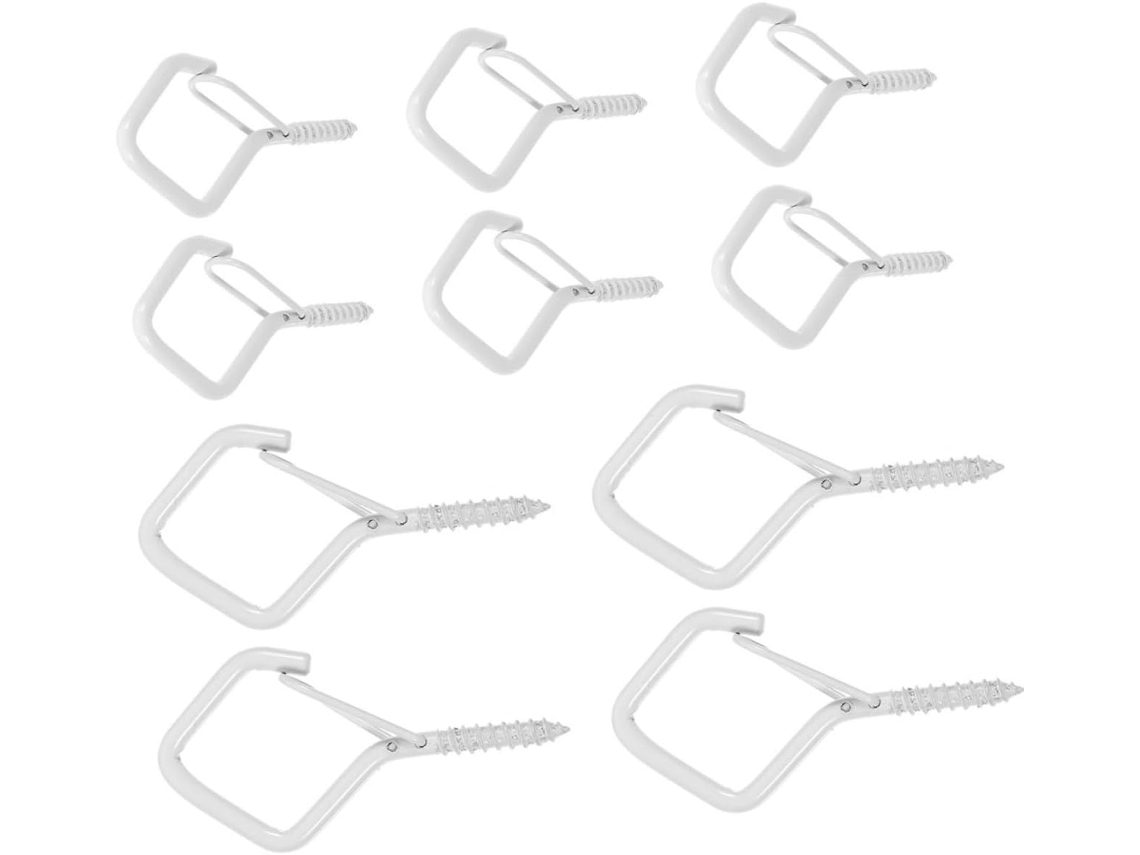 Kit De 50 Ganchos De Plástico Para Painel Perfurado, Com Fixação Firme E Fácil Instalação, Ideais Para Ambientes
