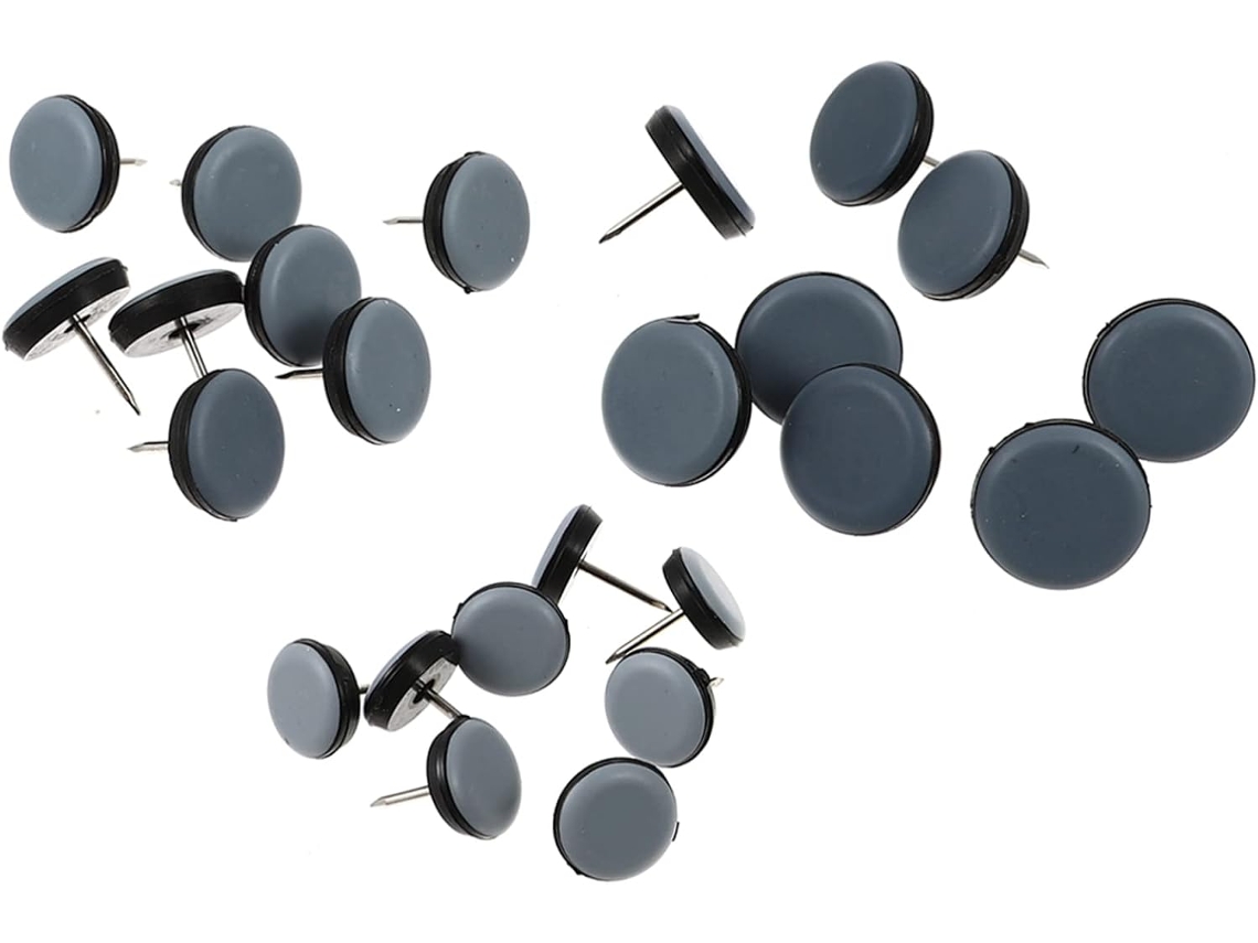 Holidyoyo Jogo De 24 Protetores Cadeira Com Pregos Para Proteção Pisos Madeira, Feitos De Ptfe E Ferro, Fáceis De