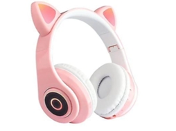 Auscultadores Wireless Cat Ear Bluetooth Led Lights For Kids Girl