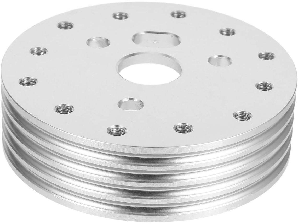 Adaptador de cubo de volante de 6 rodas para veículos, espaçador de volante com design elegante.